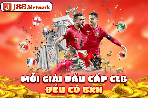 Mỗi giải đấu cấp CLB đều có BXH